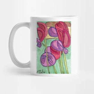 Sweet Pea Flowers Mug